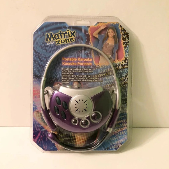 Matrix Zone Sakar Portable Karaoke Hands Free Microphone AM FM  Radio - Picture 1 of 12